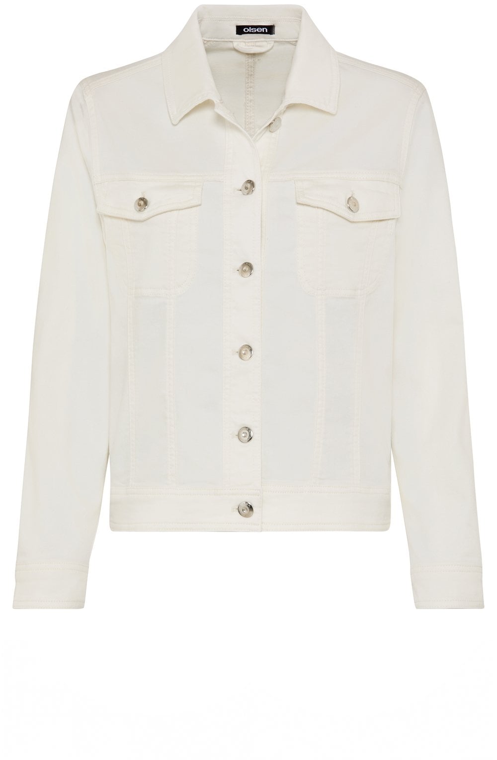 Off White Denim Silver Details Jacket