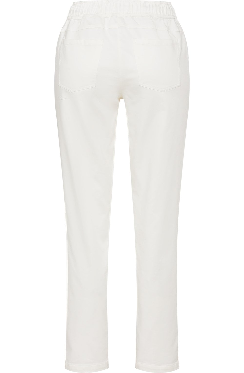 Off White Drawstring Waist Lisa Trousers