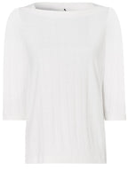 Off White Embossed Check Top