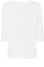 Off White Embossed Check Top