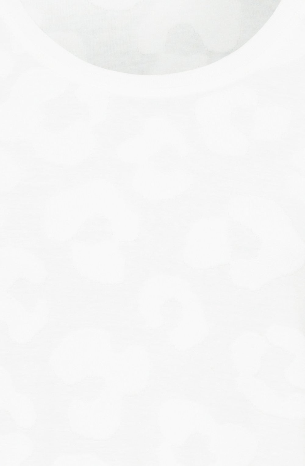 Off White Embossed Design Edda Top