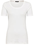 Off White Fine Ribbed Edda T Shirt