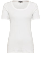 Off White Fine Ribbed Edda T Shirt