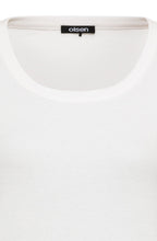 Off White Fine Ribbed Edda T Shirt
