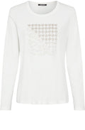 Off White Leopard and Stud Edda Top