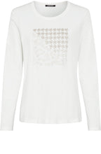 Off White Leopard and Stud Edda Top