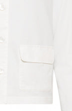 Off White Linen and Cotton Blend Jacket