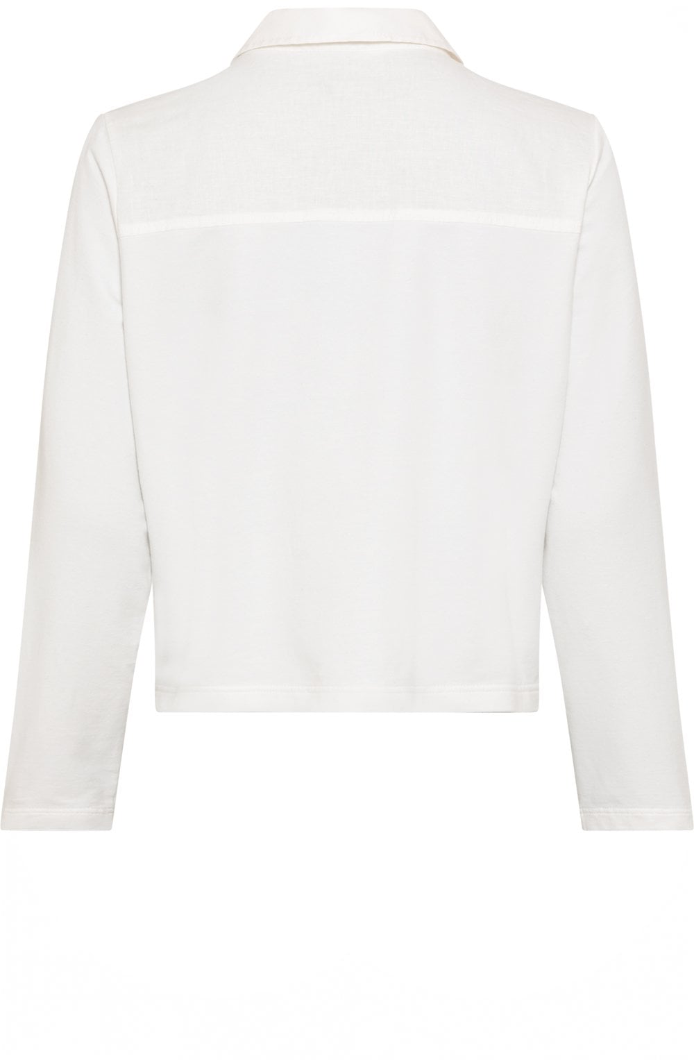Off White Linen and Cotton Blend Jacket