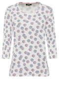 Off White Patterned Top