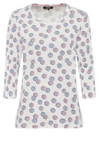 Off White Patterned Top