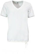Off White Relaxed Drawstring T Shirt