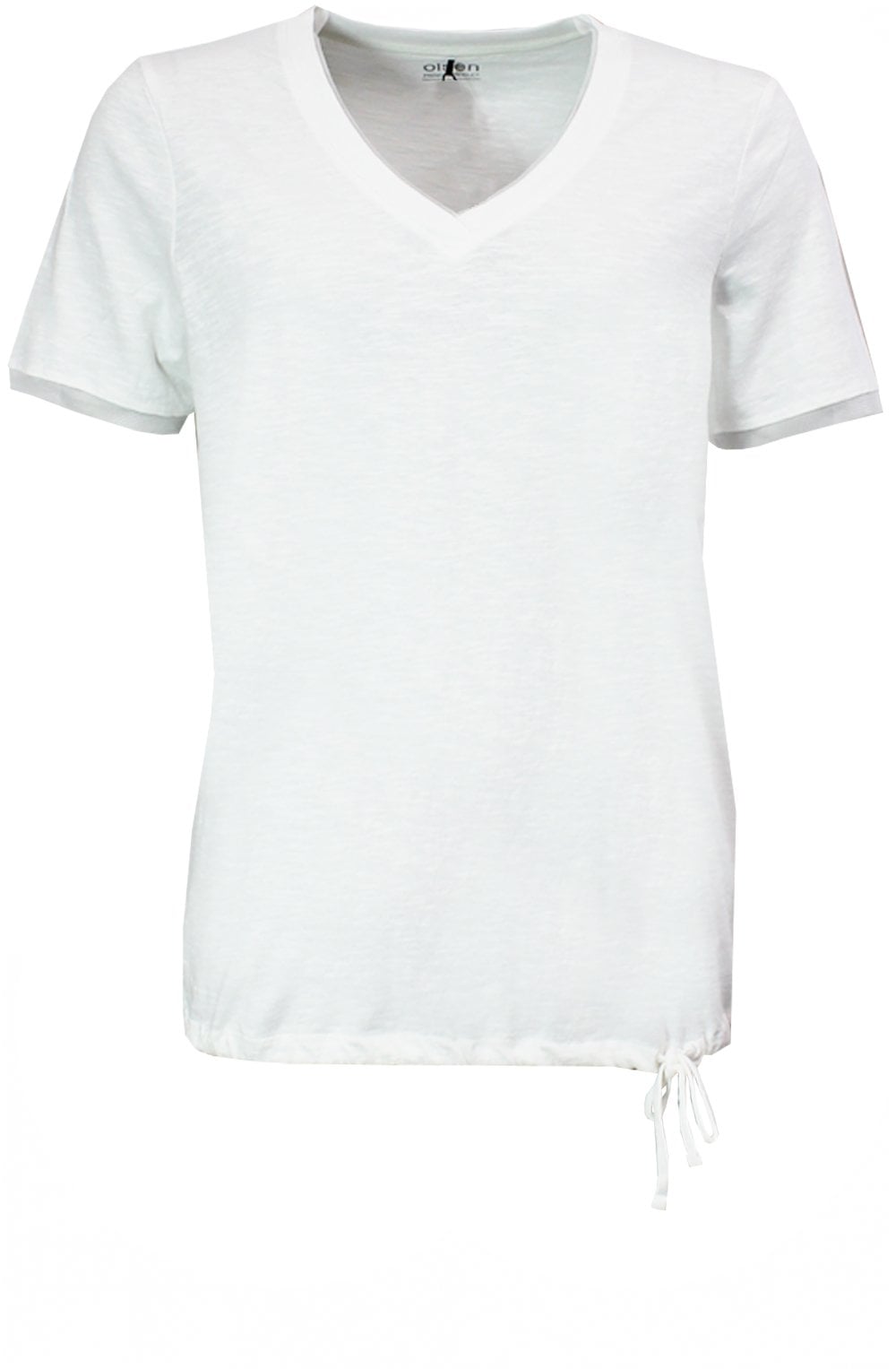 Off White Relaxed Drawstring T Shirt