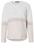 Off White Ribbed Knit Jumper