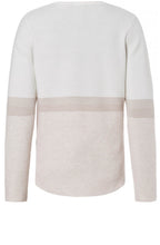 Off White Ribbed Knit Jumper