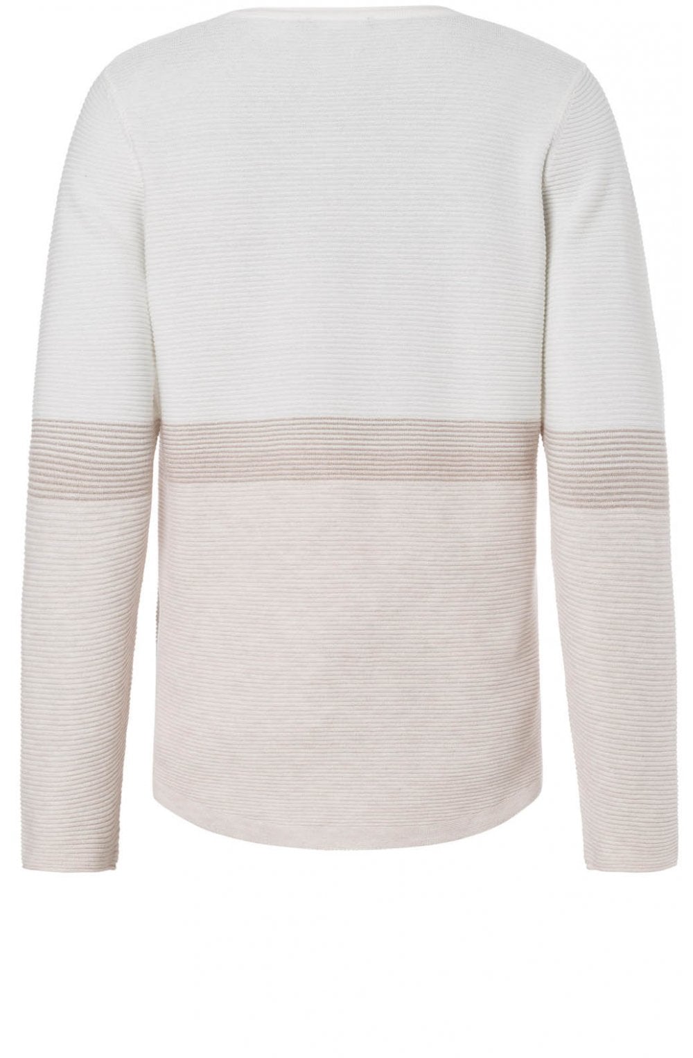 Off White Ribbed Knit Jumper
