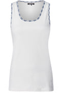 Off White Vest with Trim