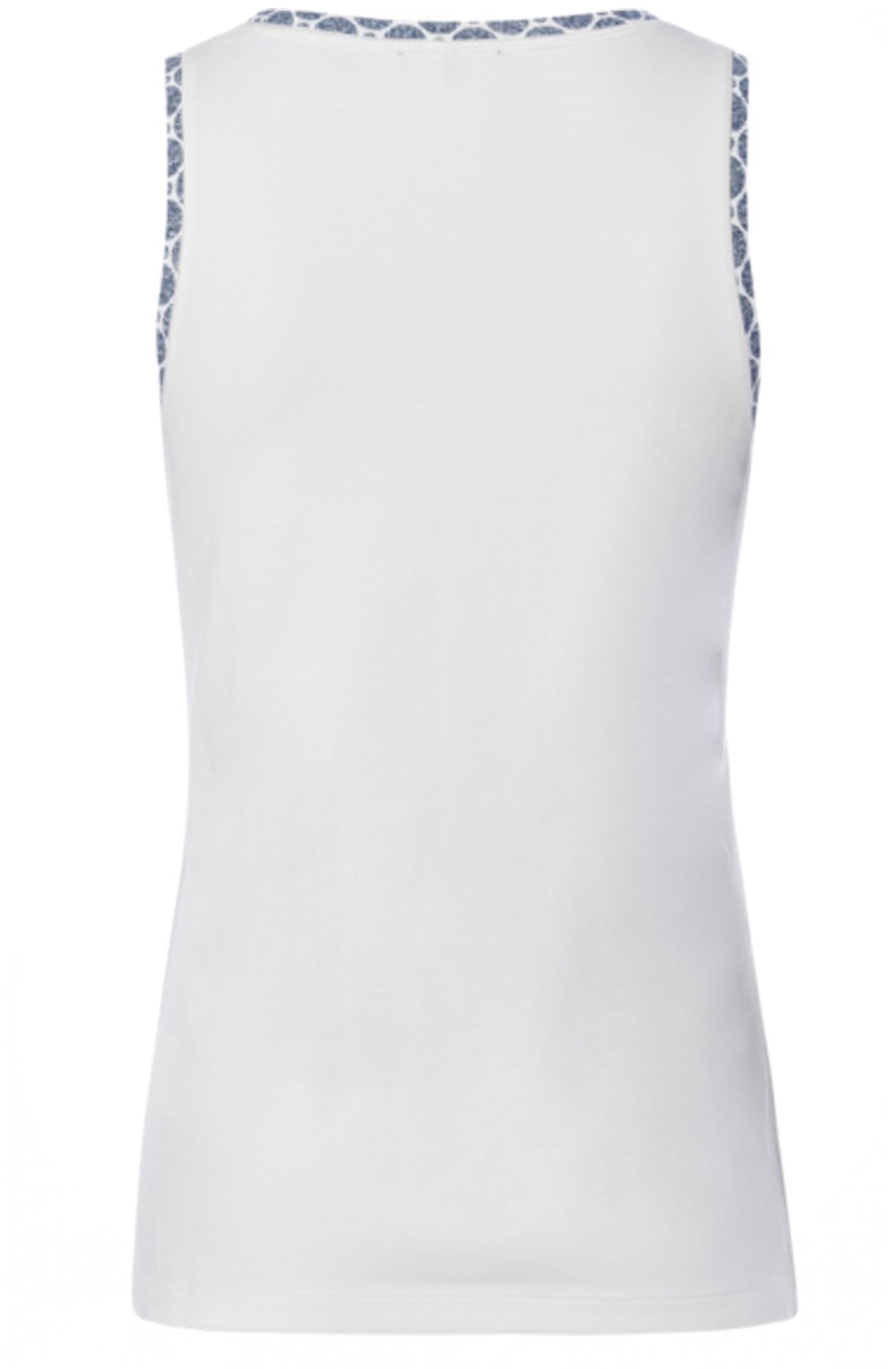 Off White Vest with Trim