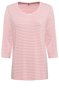 Orchid Pink Striped Jersey Top