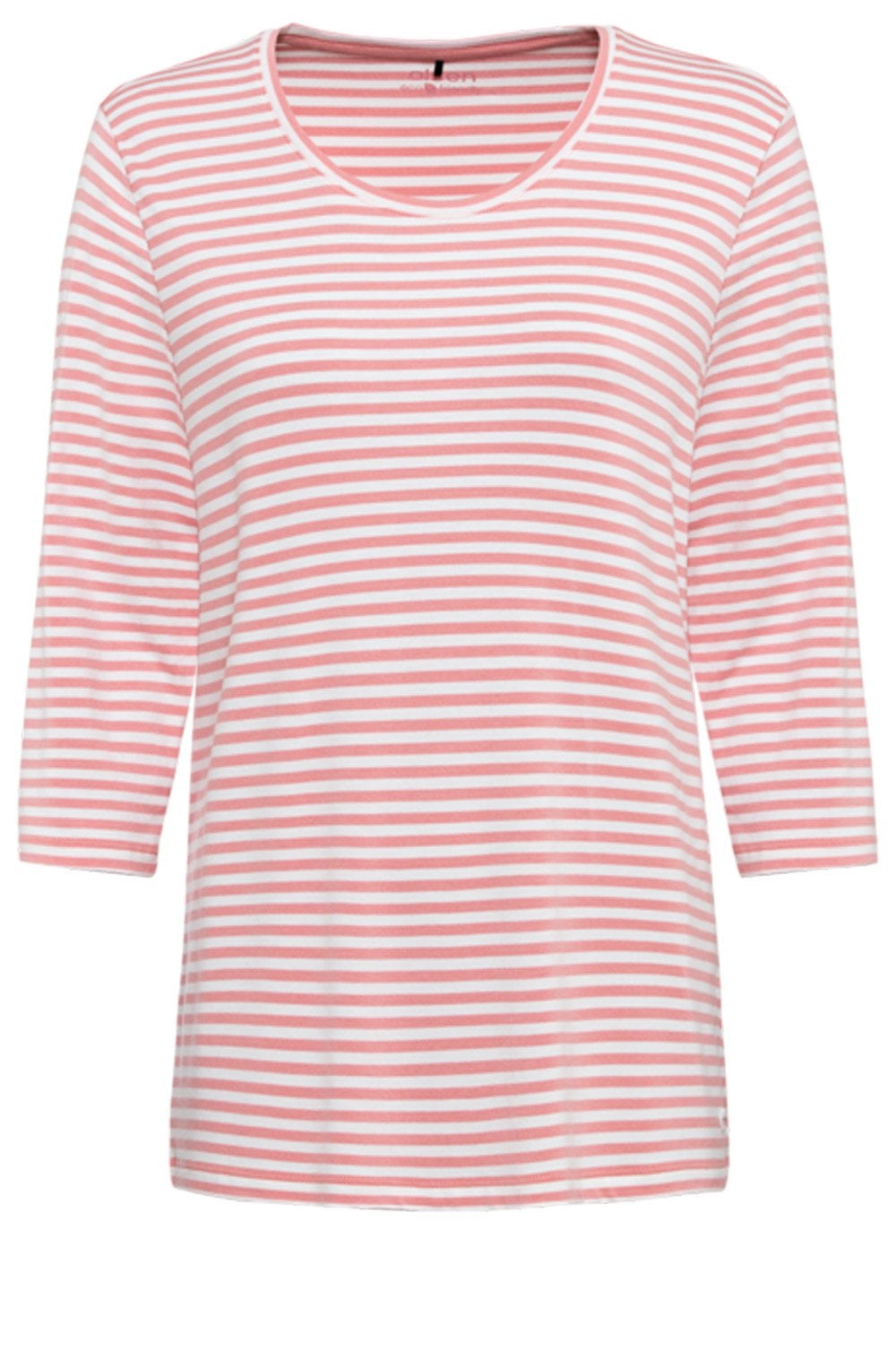 Orchid Pink Striped Jersey Top
