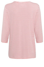 Orchid Pink Striped Jersey Top