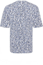 Pacific Blue Abstract Print T Shirt