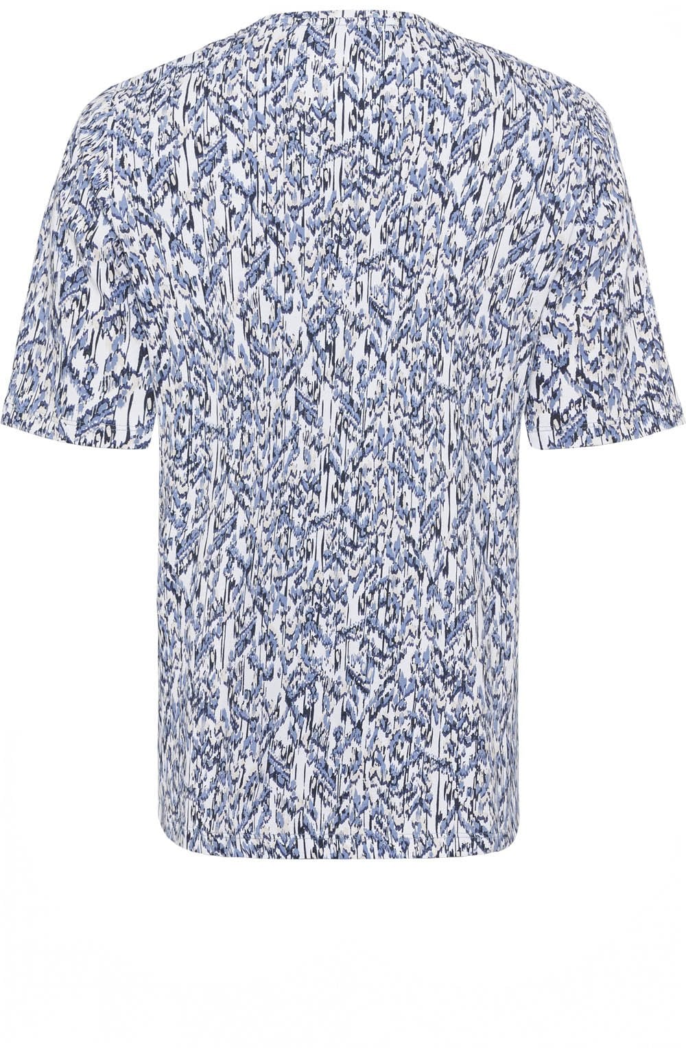 Pacific Blue Abstract Print T Shirt