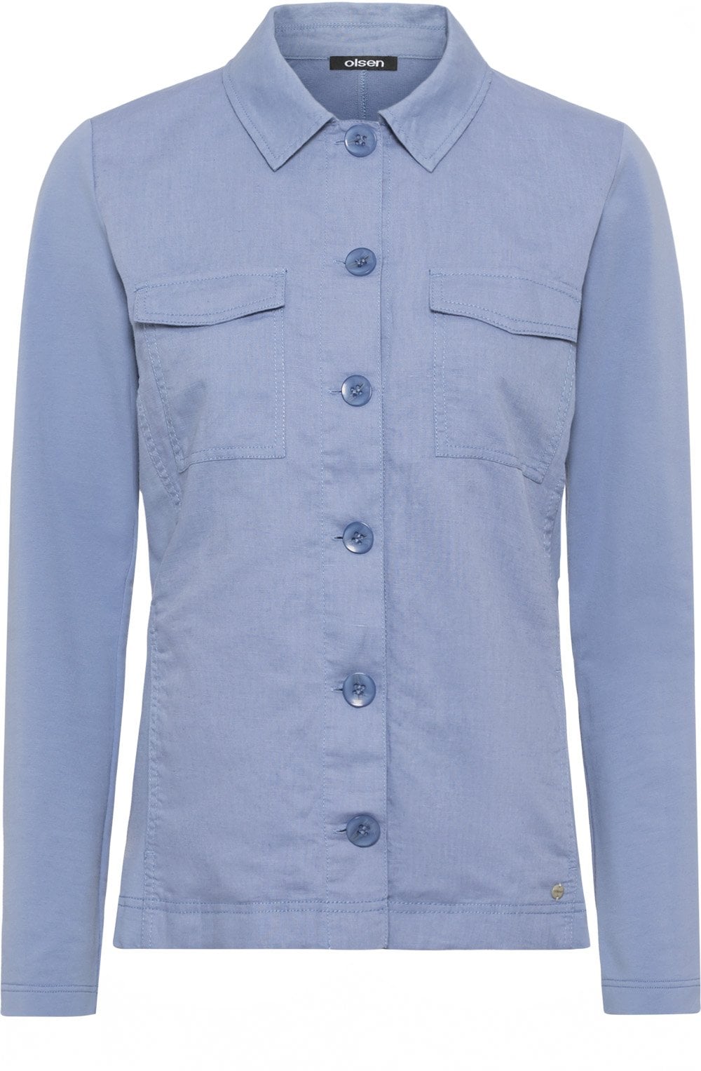 Pacific Blue Linen Mix Jacket