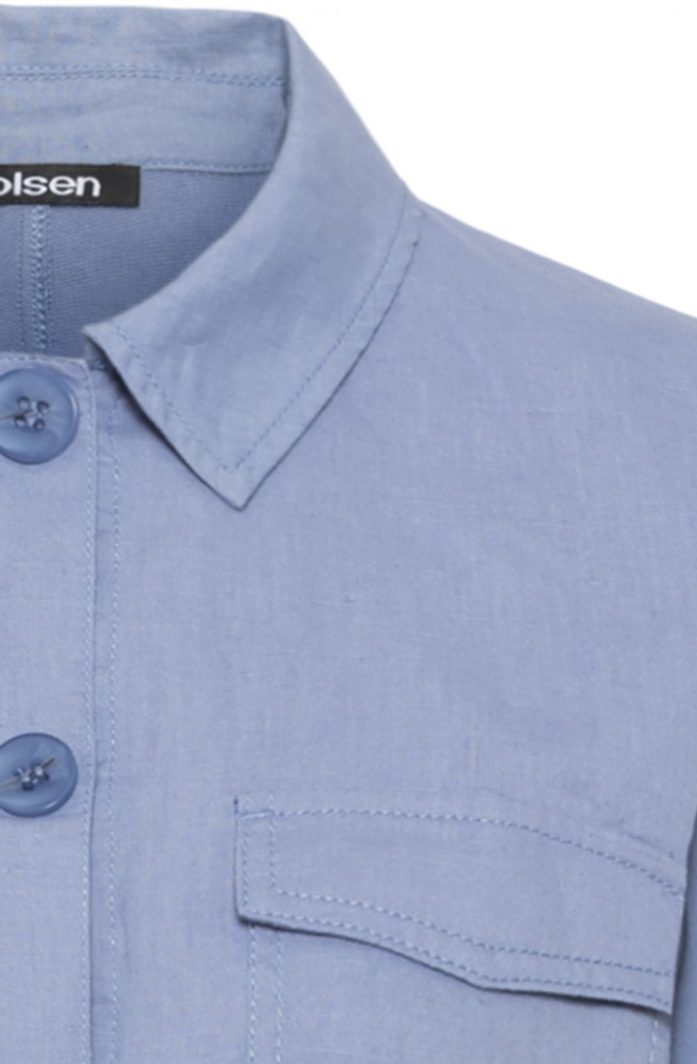 Pacific Blue Linen Mix Jacket