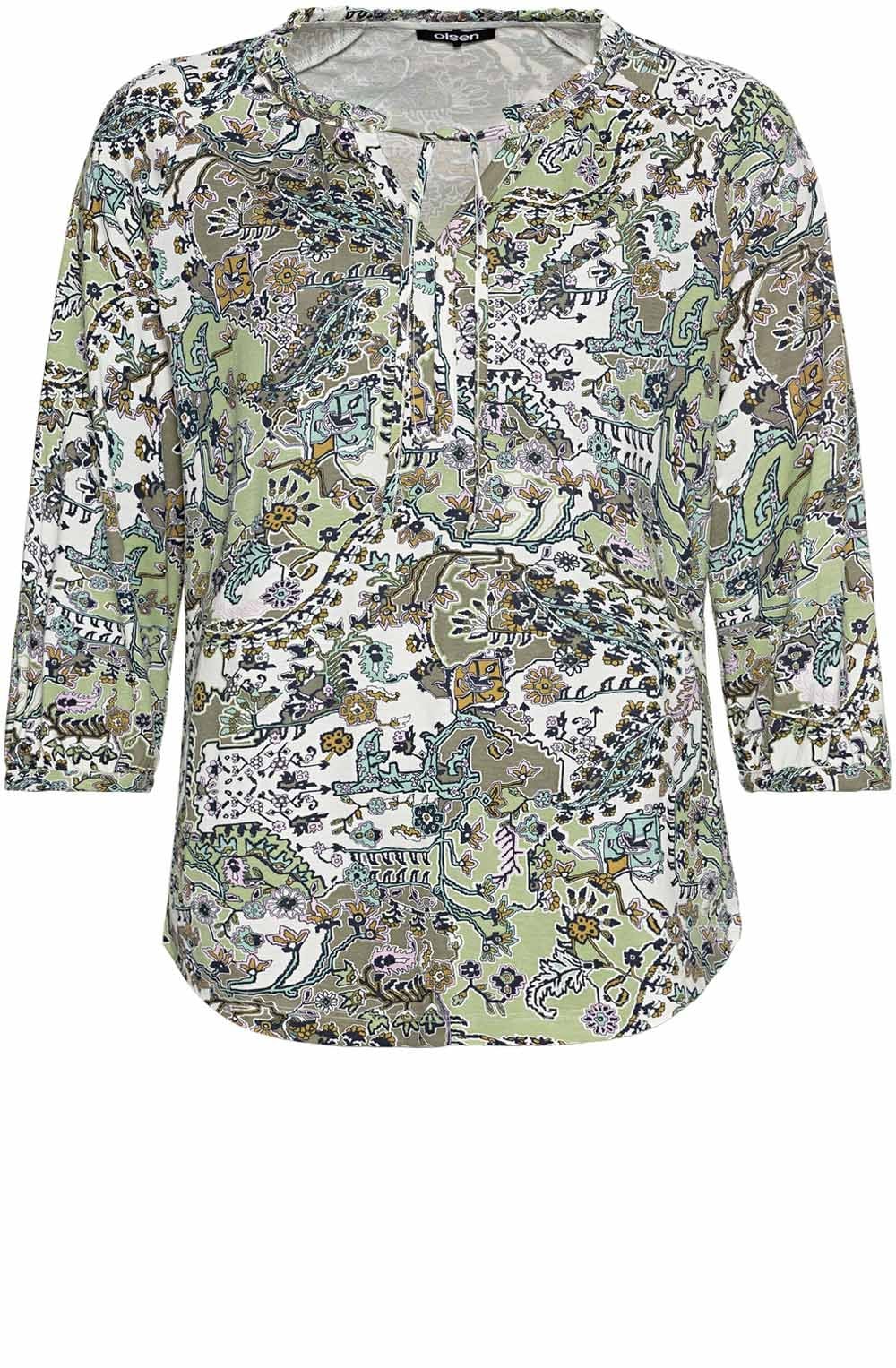 Paisley Floral Print Top