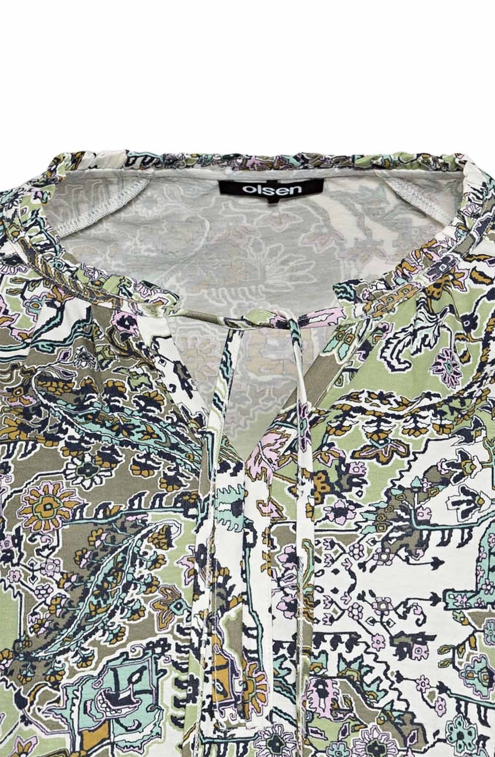 Paisley Floral Print Top