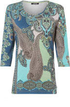 Paisley Print Jersey Top
