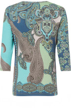 Paisley Print Jersey Top