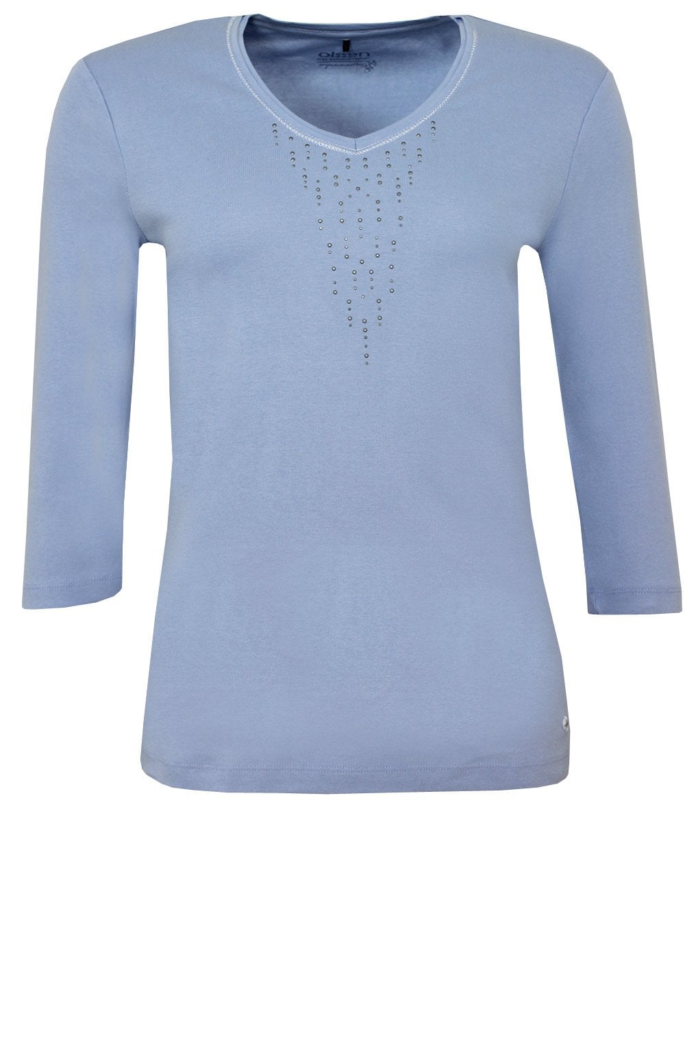 Pale Blue Jersey Top