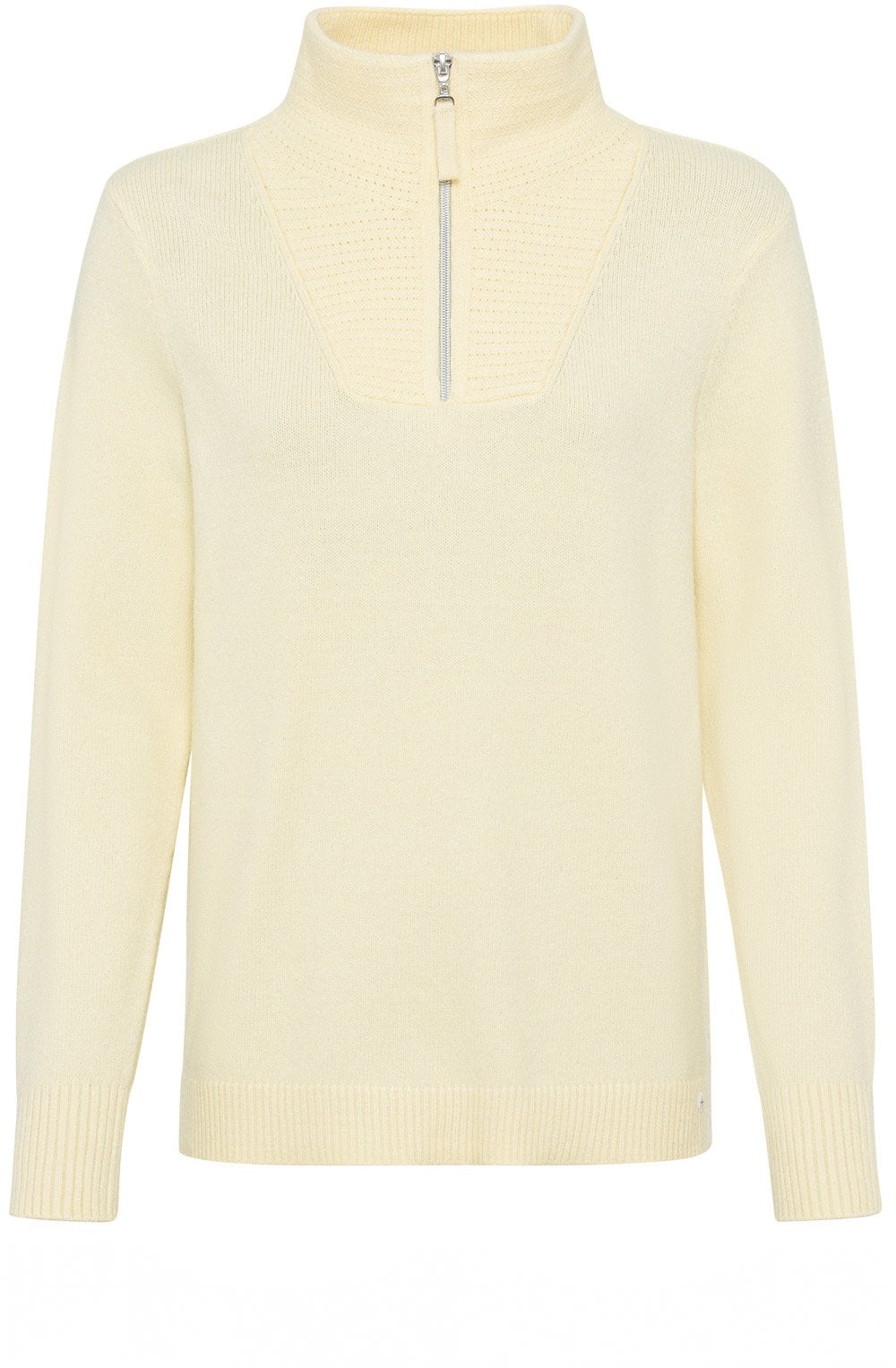 Pale Ginger Half Zip Henny Jumper