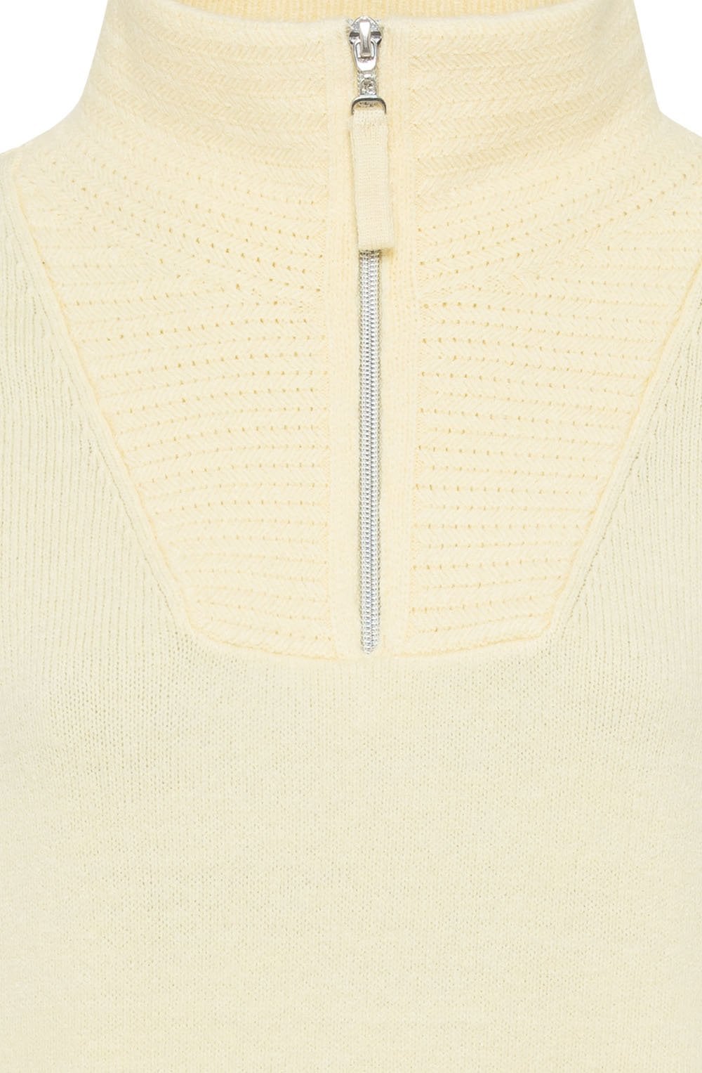 Pale Ginger Half Zip Henny Jumper
