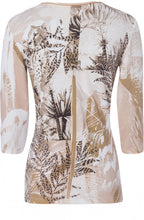 Palm & Leopard Design Top
