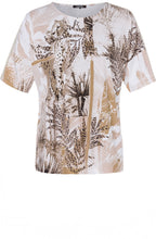 Palm & Leopard Design Top