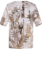 Palm & Leopard Design Top