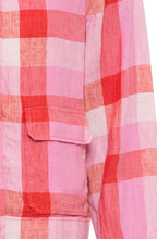 Paradise Pink Checked Linen Jacket
