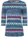 Patterned Jersey Top