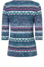 Patterned Jersey Top
