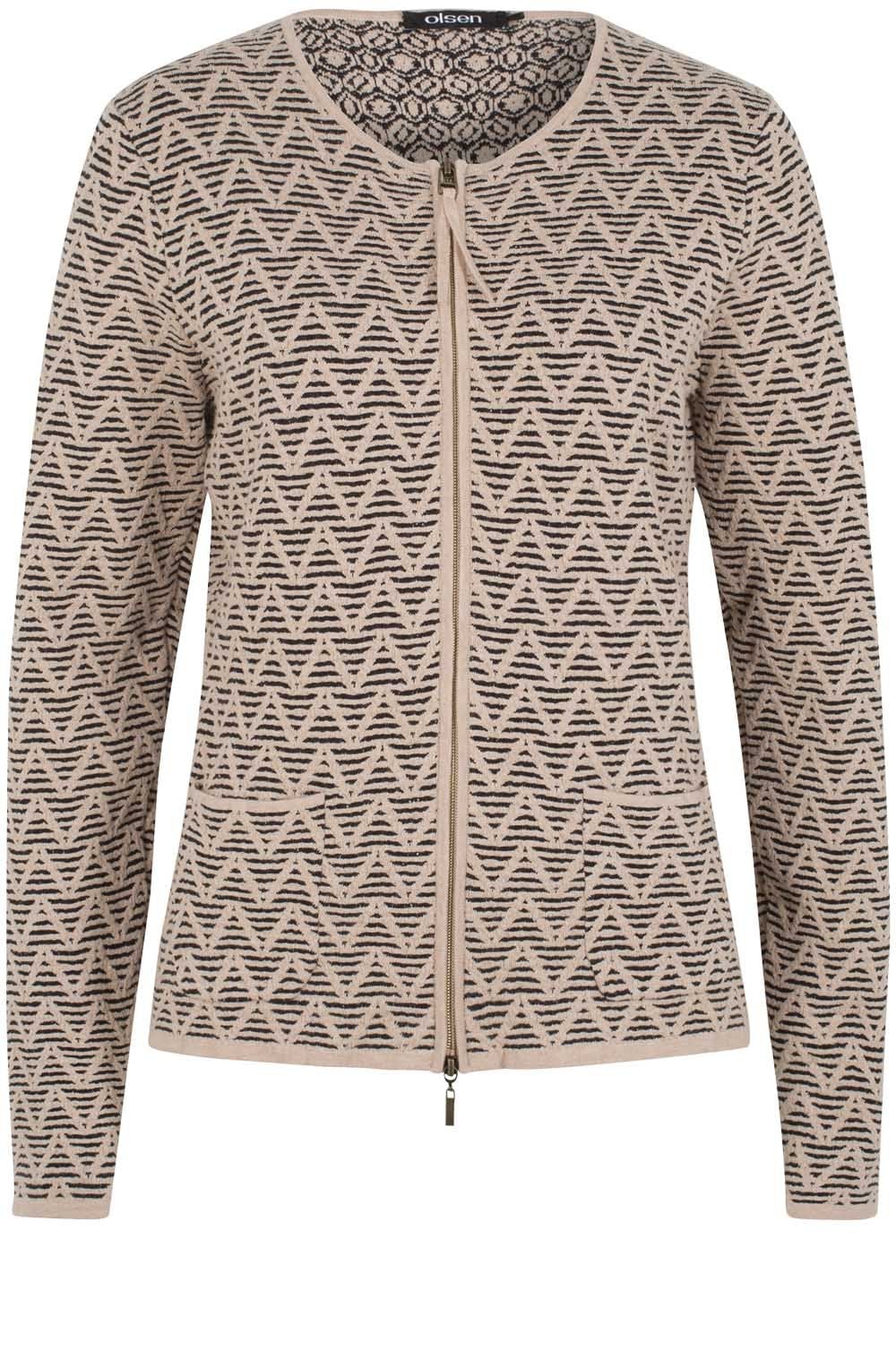 Patterned Knit Cardigan