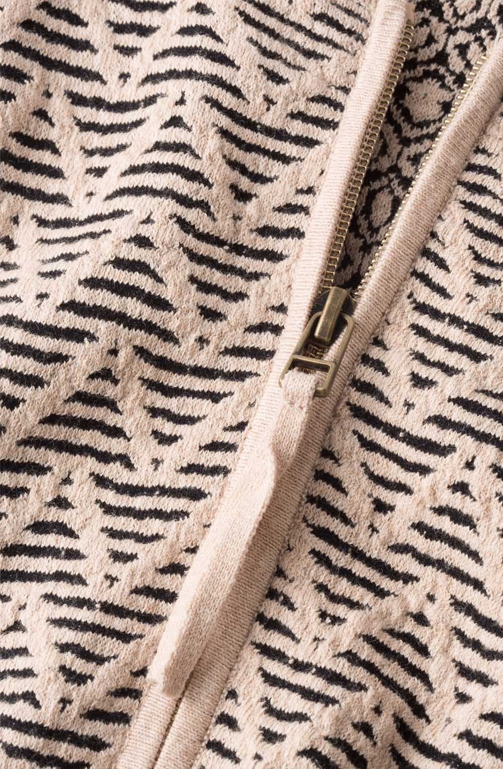 Patterned Knit Cardigan