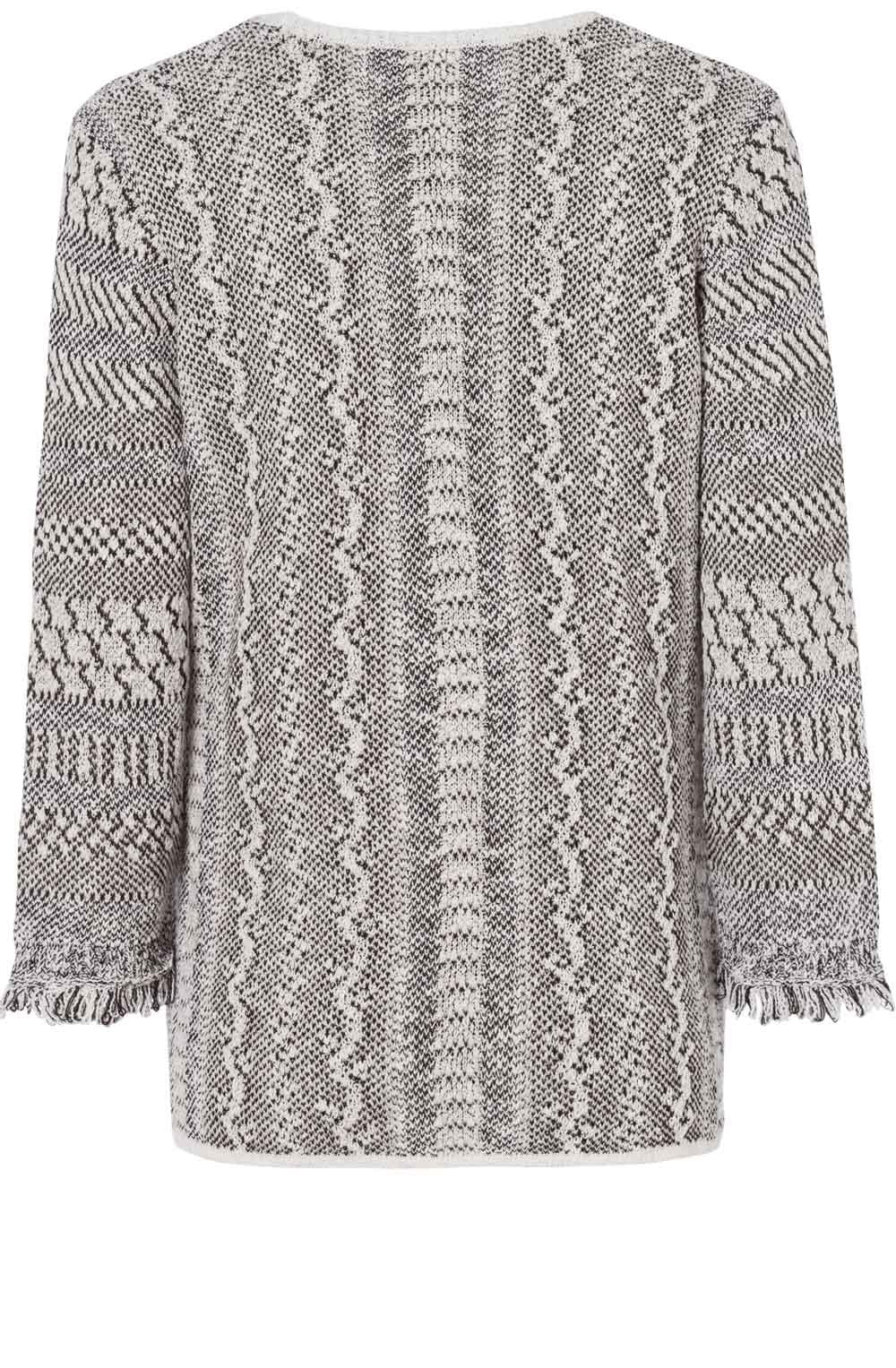 Patterned Textured Knit Jumper