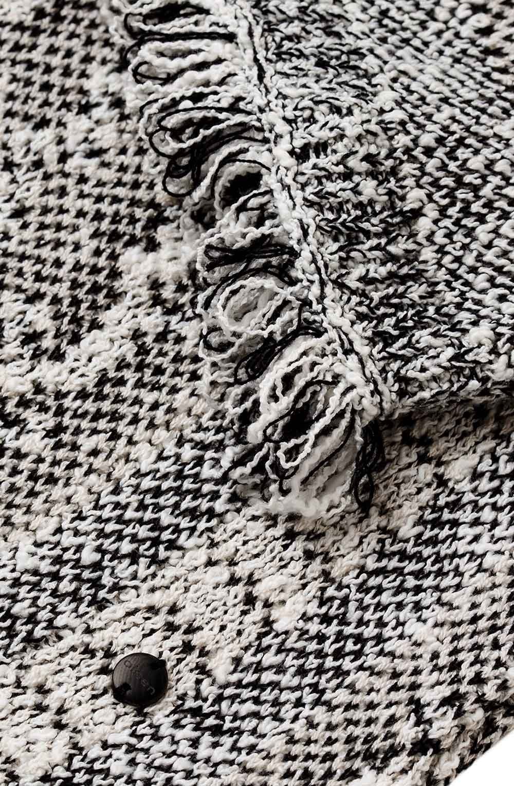 Patterned Textured Knit Jumper