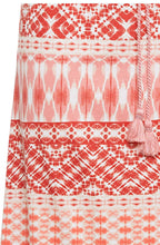 Peach Aztec Print Maxi Skirt