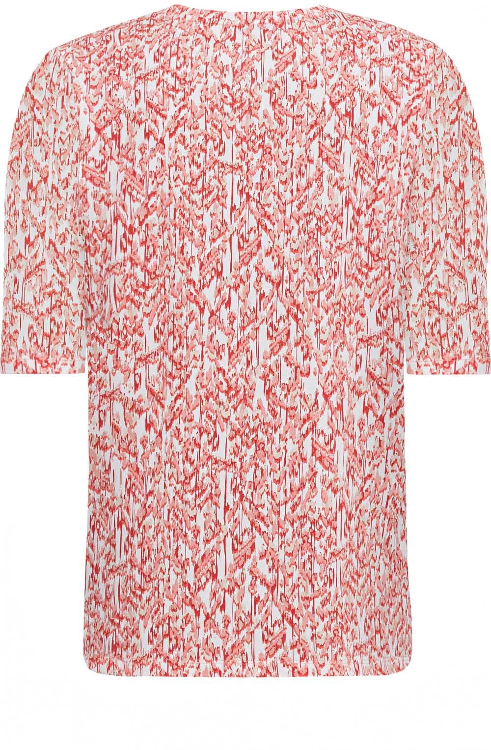 Peach Blush Abstract Print T Shirt