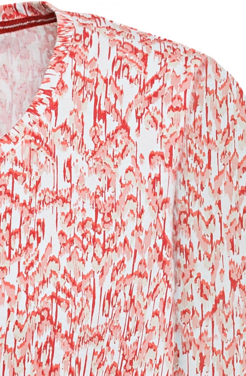 Peach Blush Abstract Print T Shirt
