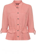 Peach Blush Linen Jacket