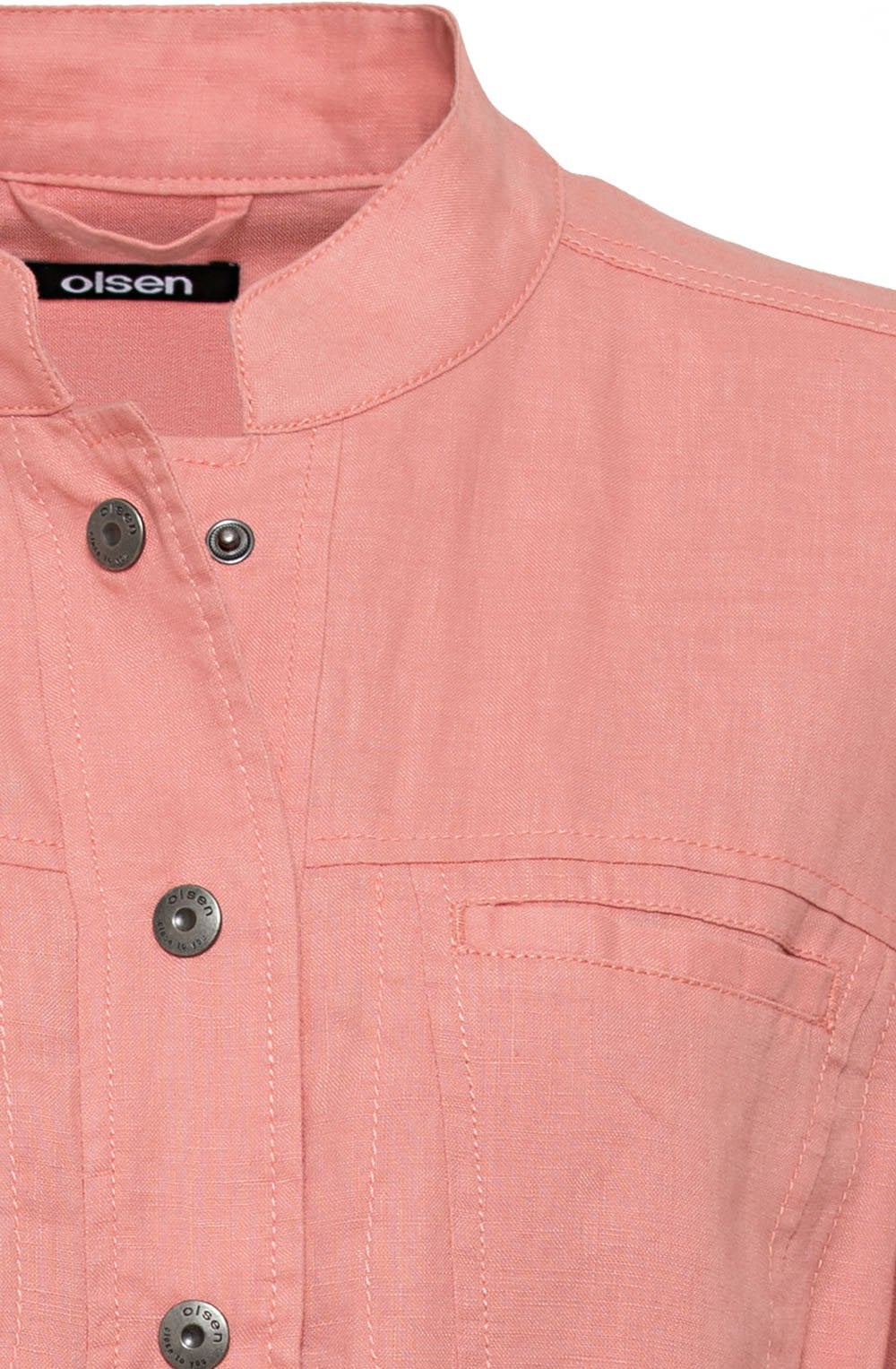 Peach Blush Linen Jacket